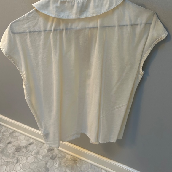 Off-White Semi-Sheer Top - Picture 3 of 4